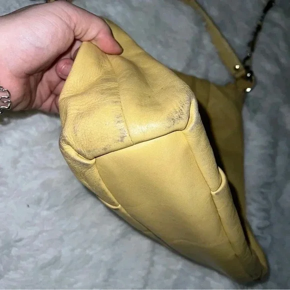 Coach Isabelle Madison Leather Shoulder Bag - Light Yellow Spring SEE PHOTOS